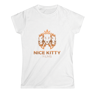 Nice Kitty logo womens T-shirt